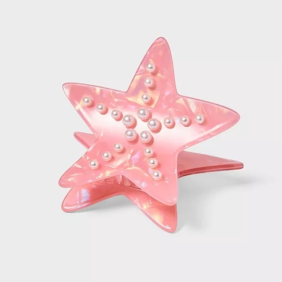Roller Rabbit X Target Accessories - Roller Rabbit x Target Starfish Claw Clip Orange Hair Clip Beach Style NEW